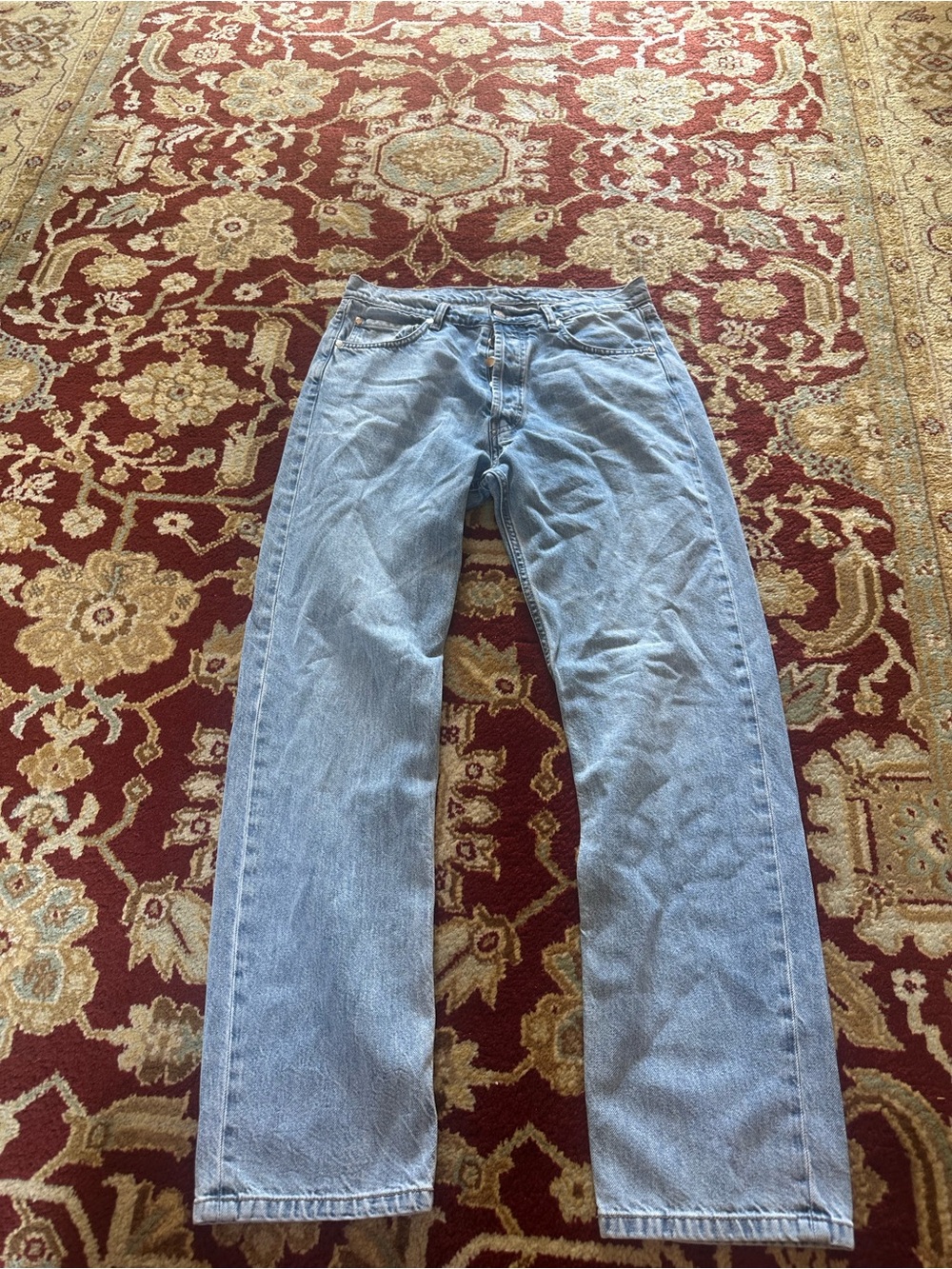 Djerf avenue light blue women’s Straight-Leg Jeans